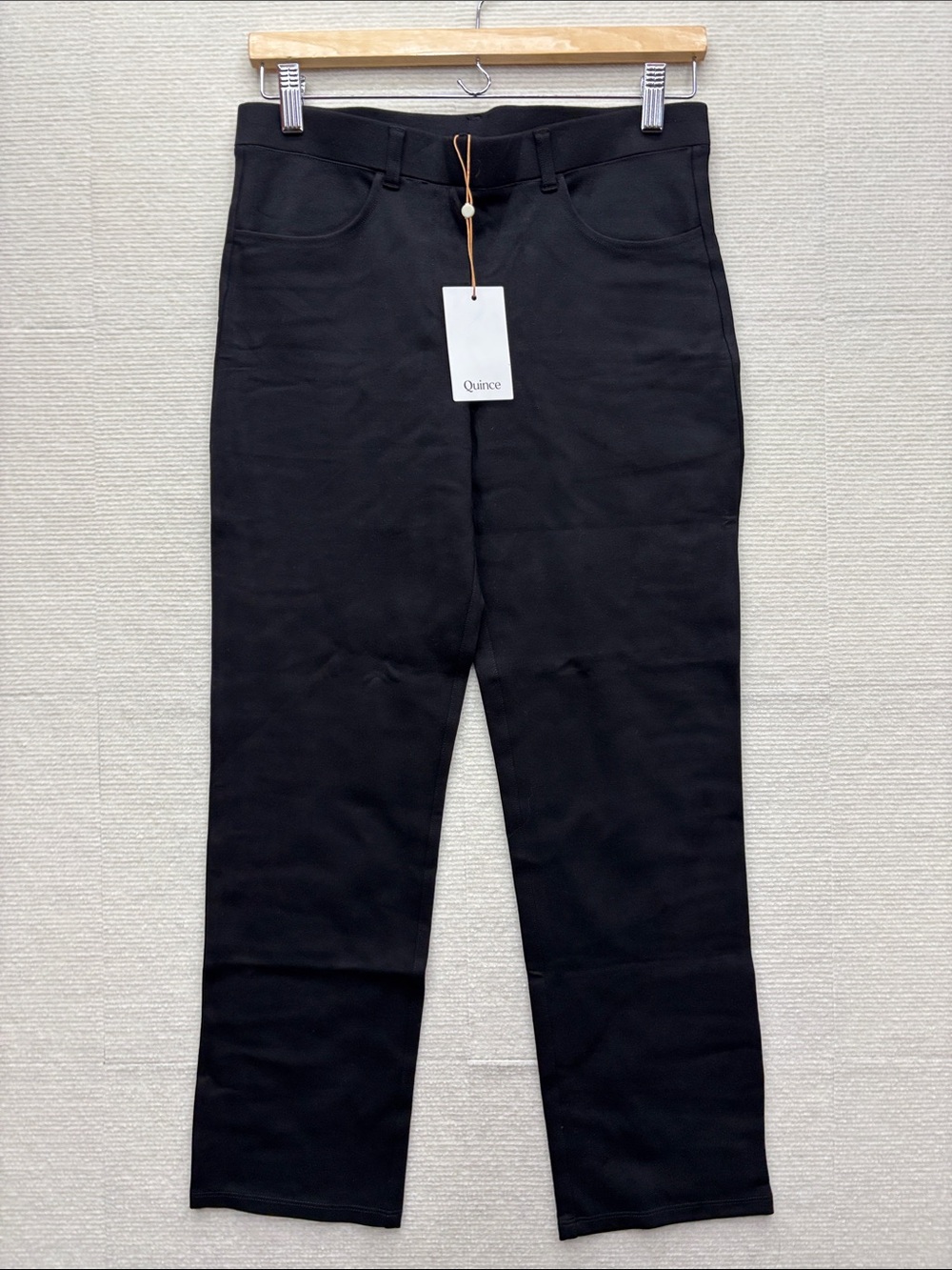 New Quince Black Straight-Leg Chinos medium